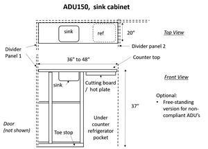 Minimal Efficiency, sink cabinet (patent pending)