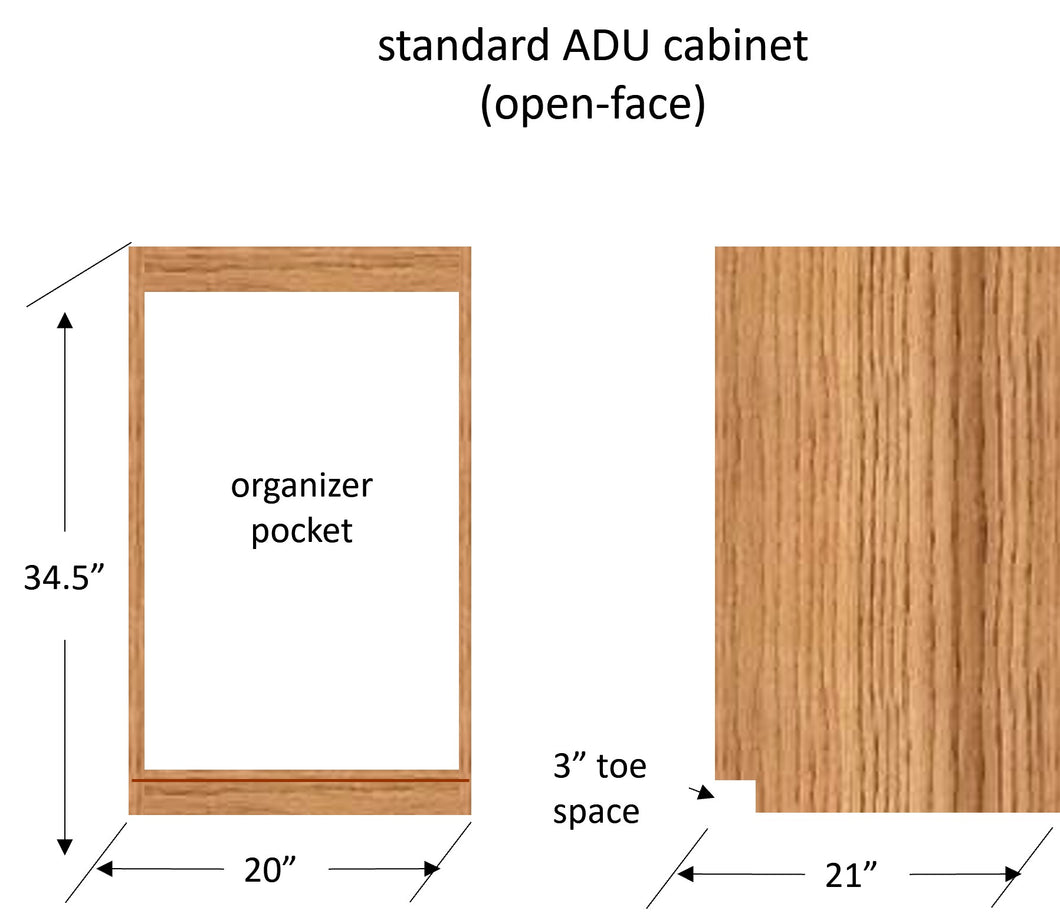 ADU 250-420 open-face cabinet